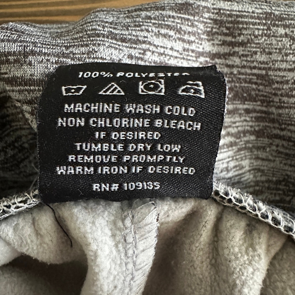 Boys’ NBA Gray & Black Heathered Jogger Pants Size L Basketball Sweatpants - Picture 7 of 9